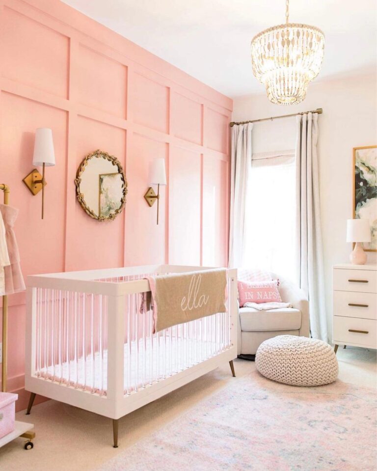 16 Dreamy Pink, White, And Gold Nursery Ideas (How To Decorate One ...