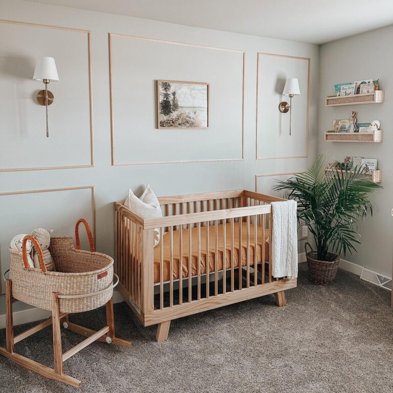 40+ Trending Neutral Nursery Accent Wall Ideas To Add Depth In Room