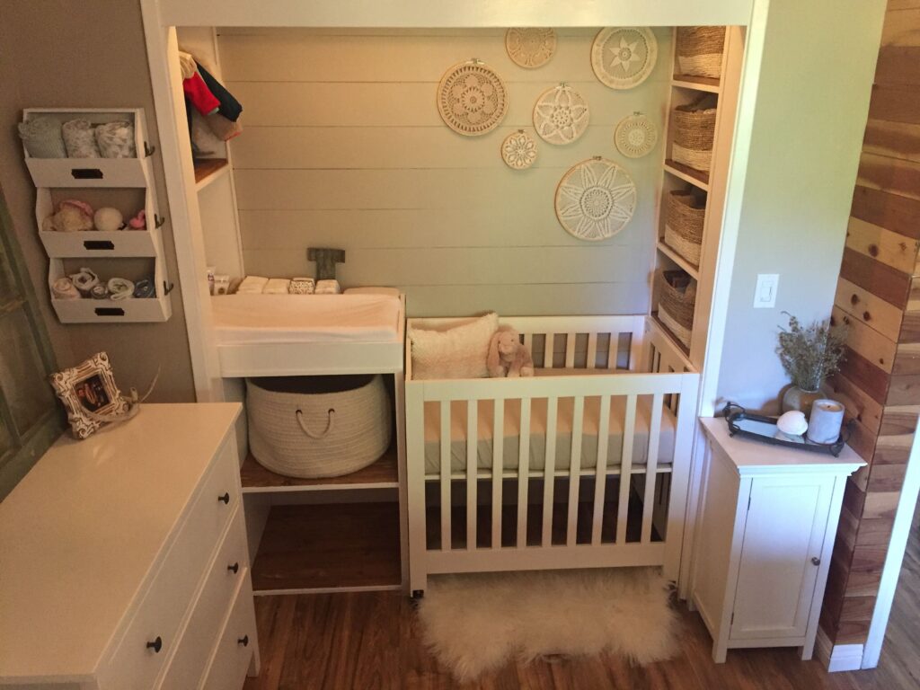 wall mounted changing table
