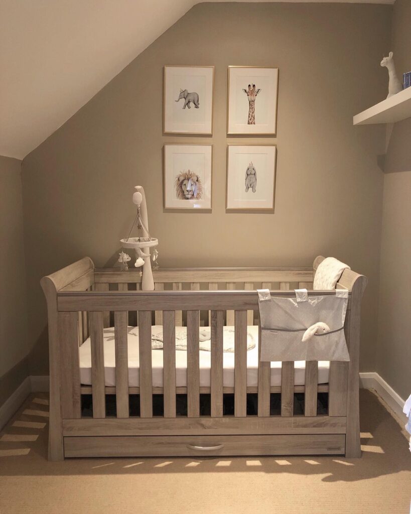 same wall and furniture color